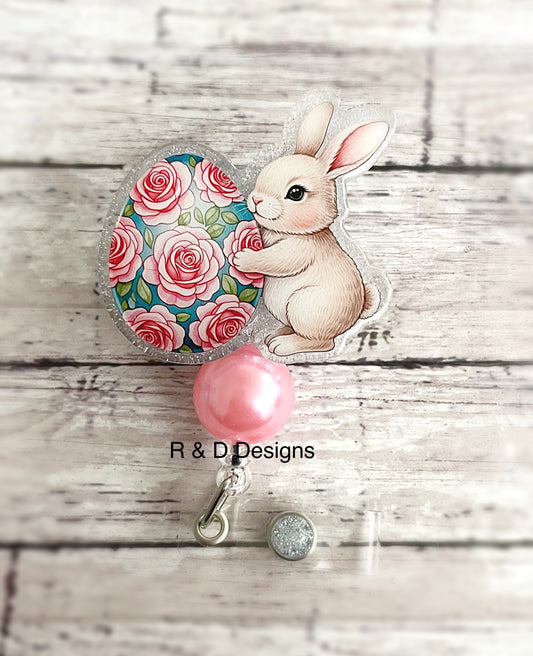 Bunny with Easter Egg Badge Reel