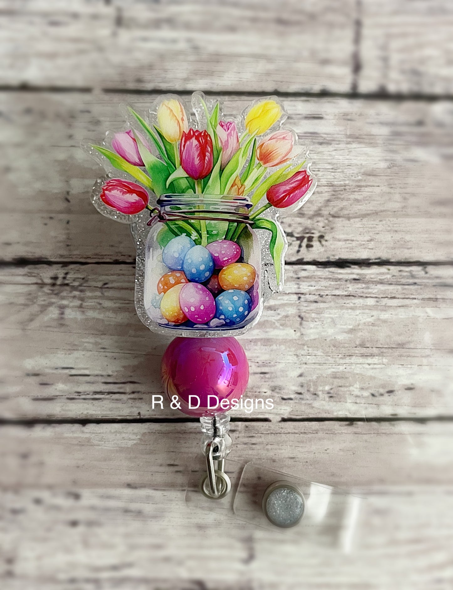 Spring Tulip Badge Reel