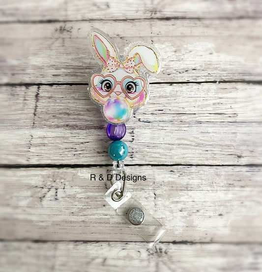 Bubblegum Bunny Badge Reel